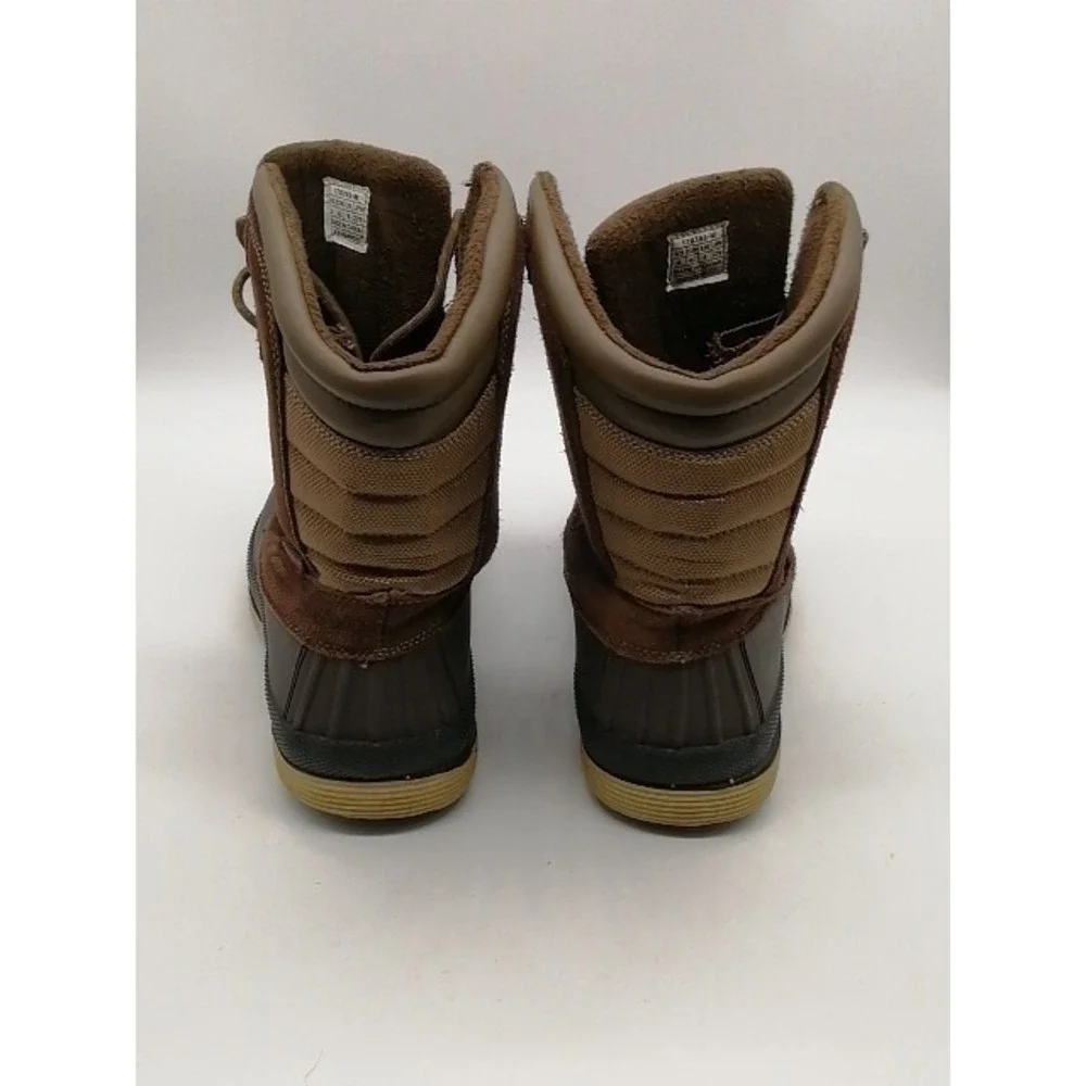 Nortiv8 Boots Mens Brown 9 Hiking Winter Duck Shoe Leather Waterproof 170390-M